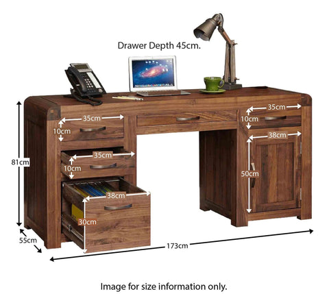 Arthur Study Table Acacia Wood #15 - Duraster 