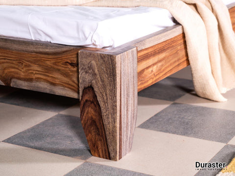 Alpaca Modern Sheesham Wood Bed #1 - Duraster 