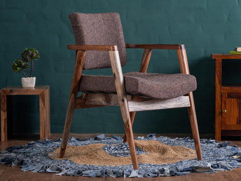 Alpaca Wooden Armchair