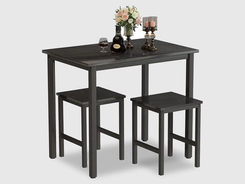 Duraster Black Marina Dining Table Set 2 Seater #6